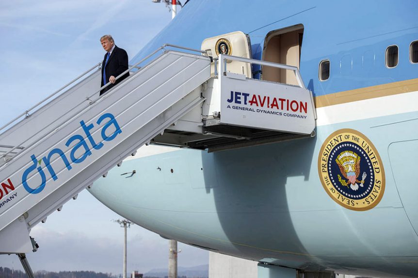 Private jets of world leaders